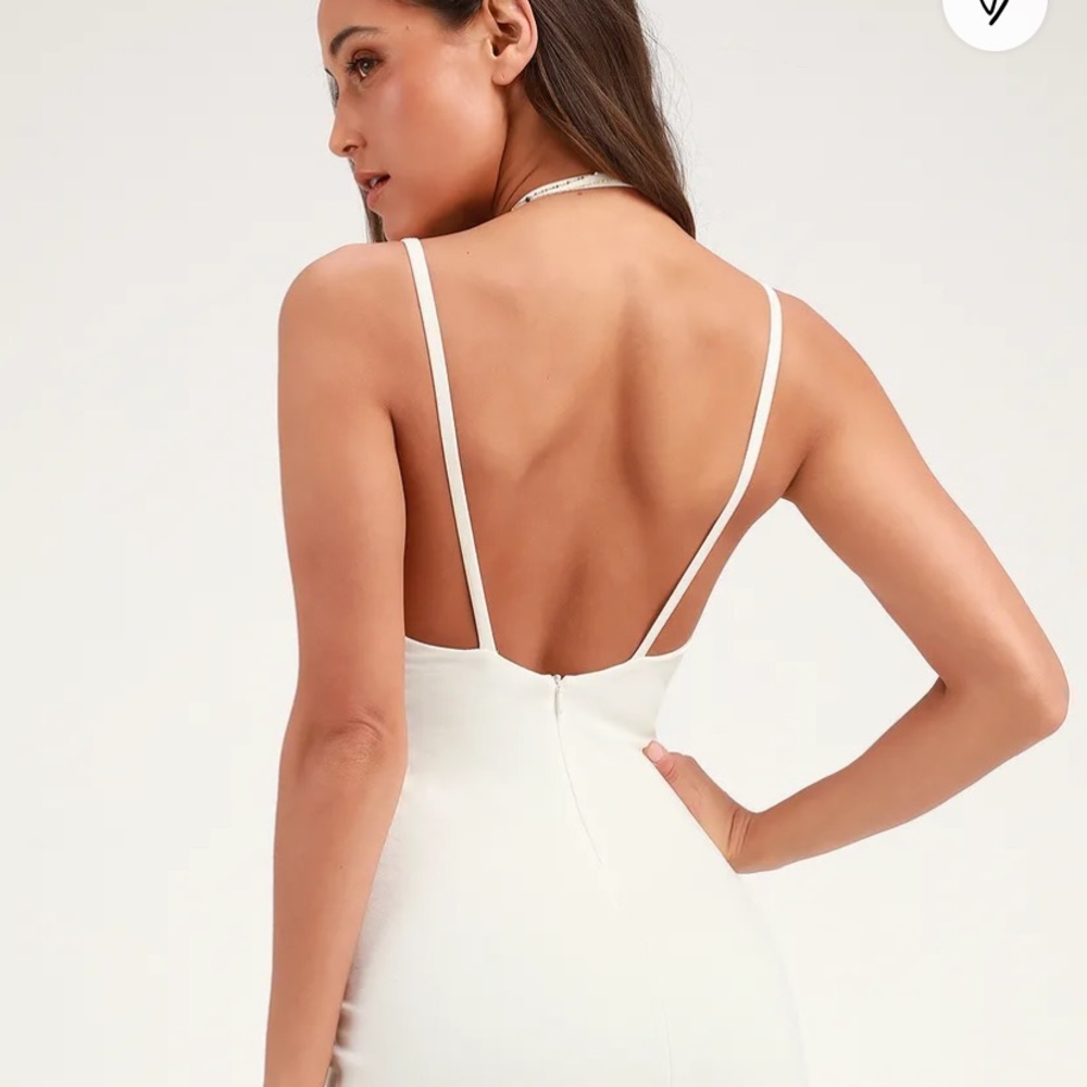 Lulus’s white midi dress XL NWT - Picture 3 of 8